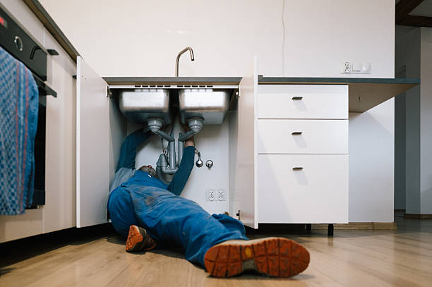 Professional Drain Cleaning technician working in Pfafftown, NC